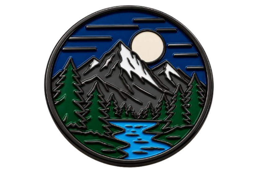 Dyed Black Metal_ enamel Pin _