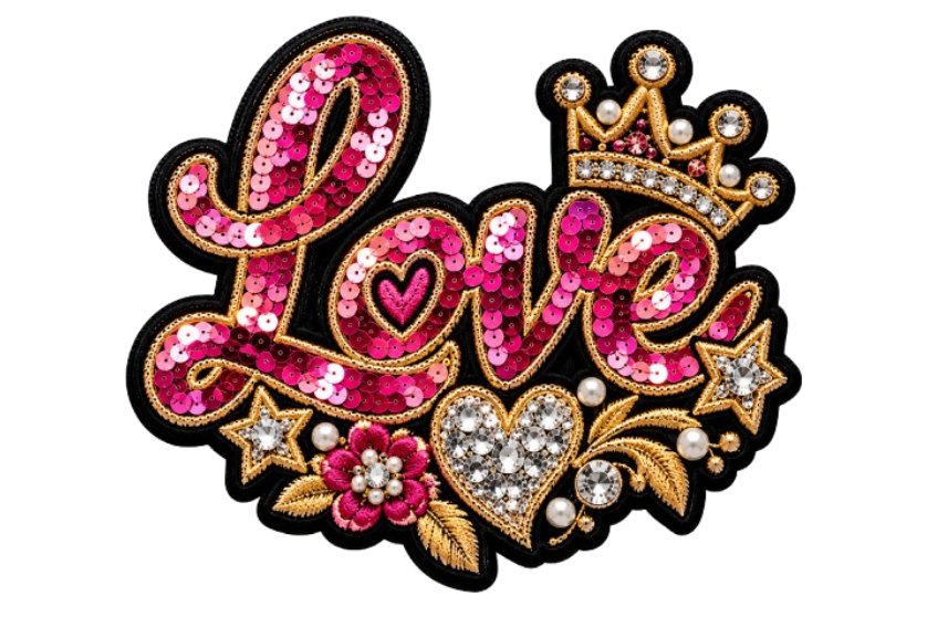 Mixed Decorative Details Sequin Patches _