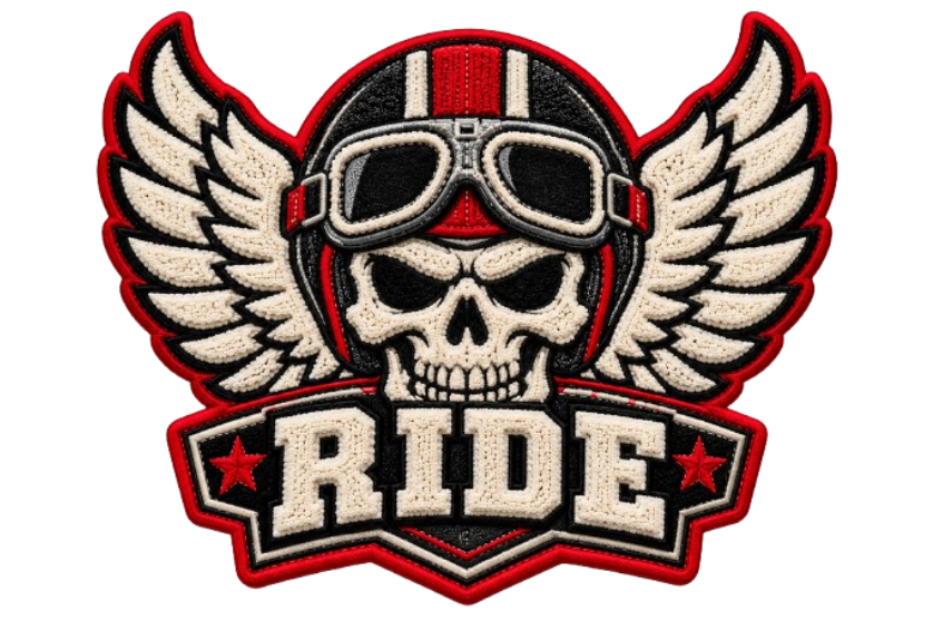 Motorcycle & Biker Applique Patches