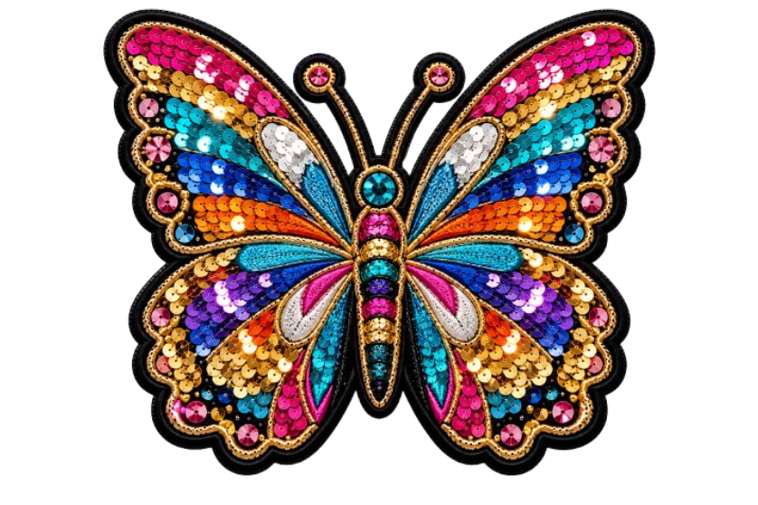 Multi-Color Sequin Designs Sequin Patches _