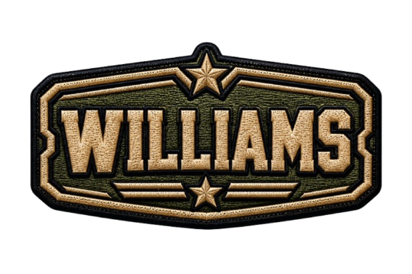 Name & Identification embroidered Patches _