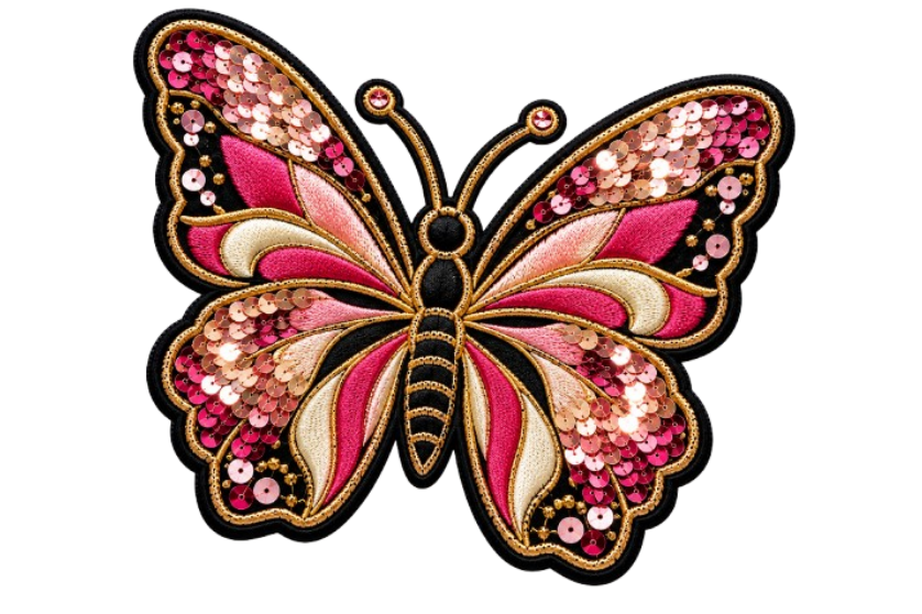 Partial Sequin Detailing Sequin Patches _