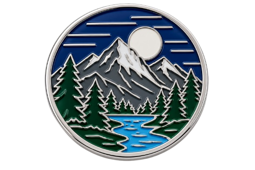 Silver Plating enamel Pin
